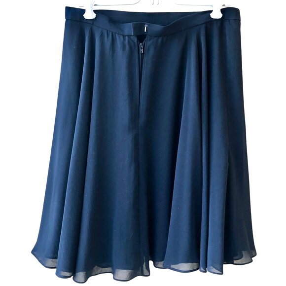 Adrianna Papell Evening Vintage 80's Black Flirty Tulle Swing Skirt - Picture 4 of 11